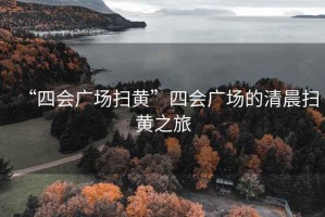“四會(huì)廣場(chǎng)掃黃”四會(huì)廣場(chǎng)的清晨掃黃之旅