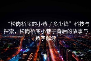 “松崗橋底的小巷子多少錢”科技與探索，松崗橋底小巷子背后的故事與數(shù)字解讀