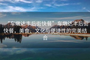 “車墩達豐后街快餐”車墩達豐后街快餐，美食、文化與便捷性的完美結(jié)合