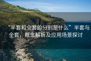 “半套和全套的分別是什么”半套與全套，概念解析及應用場景探討