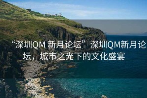“深圳QM 新月論壇”深圳QM新月論壇，城市之光下的文化盛宴