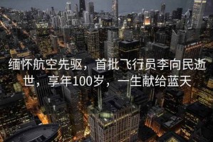 緬懷航空先驅，首批飛行員李向民逝世，享年100歲，一生獻給藍天