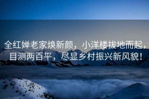 全紅嬋老家煥新顏，小洋樓拔地而起，目測兩百平，盡顯鄉村振興新風貌！