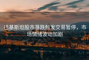 巴基斯坦股市暴跌觸發(fā)交易暫停，市場情緒波動加劇