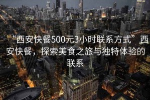 “西安快餐500元3小時聯系方式”西安快餐，探索美食之旅與獨特體驗的聯系