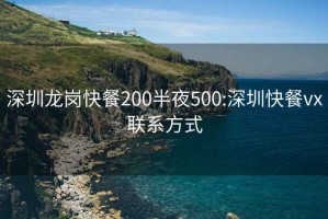 深圳龍崗快餐200半夜500:深圳快餐vx聯(lián)系方式