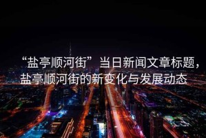 “鹽亭順河街”當日新聞文章標題，鹽亭順河街的新變化與發展動態