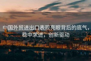 中國外貿進出口表現亮眼背后的底氣，穩中求進，創新驅動