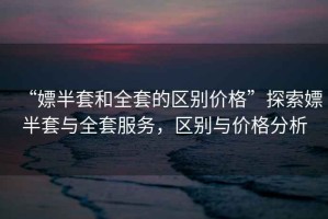 “嫖半套和全套的區(qū)別價(jià)格”探索嫖半套與全套服務(wù)，區(qū)別與價(jià)格分析
