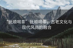 “撫順喝茶”撫順喝茶，古老文化與現代風尚的融合