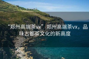 “鄭州高端茶vx”鄭州高端茶vx，品味古都茶文化的新高度