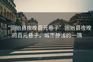 “固始縣夜晚百元巷子”固始縣夜晚的百元巷子，城市靜謐的一隅