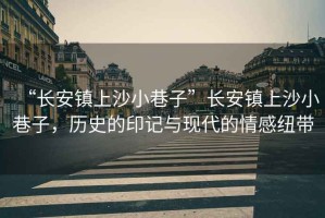 “長安鎮上沙小巷子”長安鎮上沙小巷子，歷史的印記與現代的情感紐帶