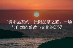 “貴陽品茶約”貴陽品茶之旅，一場與自然的邂逅與文化的沉浸