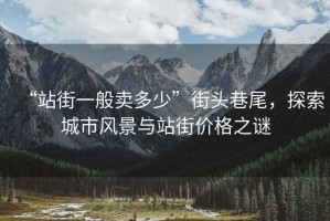 “站街一般賣多少”街頭巷尾，探索城市風景與站街價格之謎