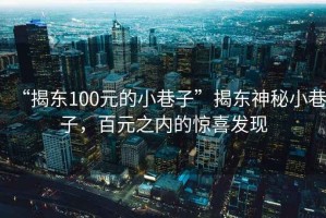 “揭東100元的小巷子”揭東神秘小巷子，百元之內的驚喜發現