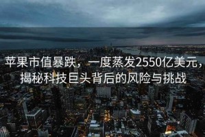 蘋果市值暴跌，一度蒸發2550億美元，揭秘科技巨頭背后的風險與挑戰