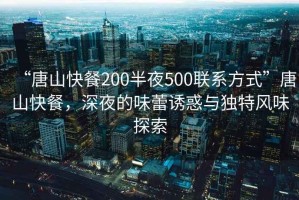 “唐山快餐200半夜500聯(lián)系方式”唐山快餐，深夜的味蕾誘惑與獨(dú)特風(fēng)味探索