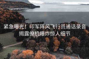 緊急曝光！印軍陣風飛行員通話錄音揭露僚機爆炸驚人細節