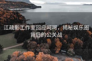 江疏影工作室回應呵呵，揭秘娛樂圈背后的公關戰(zhàn)