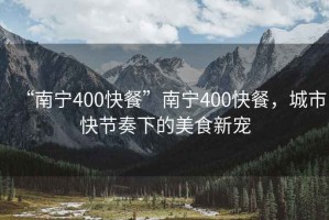 “南寧400快餐”南寧400快餐，城市快節(jié)奏下的美食新寵