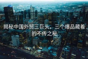 揭秘中國外貿三巨頭，三個爆品藏著的不傳之秘