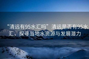 “清遠有95水匯嗎”清遠是否有95水匯，探尋當地水資源與發展潛力