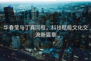 華春瑩與丁真同框，科技賦能文化交流新篇章