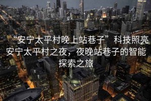 “安寧太平村晚上站巷子”科技照亮安寧太平村之夜，夜晚站巷子的智能探索之旅