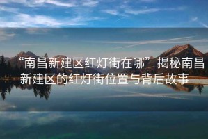 “南昌新建區紅燈街在哪”揭秘南昌新建區的紅燈街位置與背后故事
