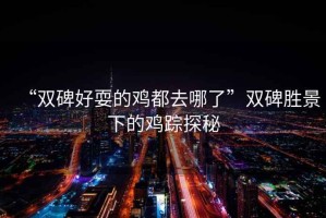 “雙碑好耍的雞都去哪了”雙碑勝景下的雞蹤探秘