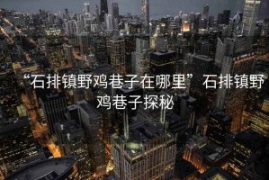“石排鎮(zhèn)野雞巷子在哪里”石排鎮(zhèn)野雞巷子探秘