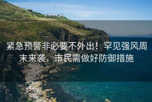 緊急預警非必要不外出！罕見強風周末來襲，市民需做好防御措施