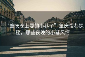 “肇慶晚上耍的小巷子”肇慶夜巷探秘，那些夜晚的小巷風情