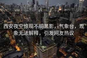 西安夜空驚現不明黑影，氣象臺，現象無法解釋，引發網友熱議