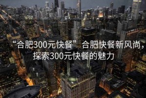 “合肥300元快餐”合肥快餐新風尚，探索300元快餐的魅力
