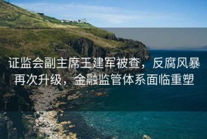 證監(jiān)會副主席王建軍被查，反腐風暴再次升級，金融監(jiān)管體系面臨重塑