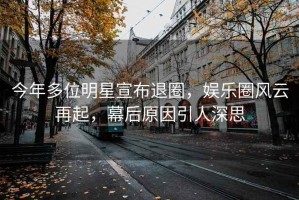 今年多位明星宣布退圈，娛樂圈風(fēng)云再起，幕后原因引人深思