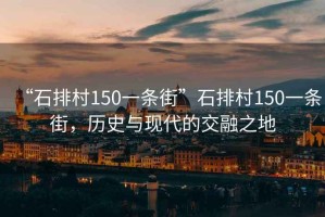 “石排村150一條街”石排村150一條街，歷史與現代的交融之地