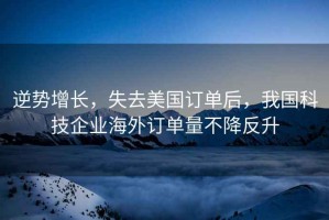 逆勢增長，失去美國訂單后，我國科技企業海外訂單量不降反升
