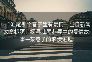 “汕尾哪個(gè)巷子里有愛情”當(dāng)日新聞文章標(biāo)題，探尋汕尾巷弄中的愛情故事—某巷子的浪漫邂逅