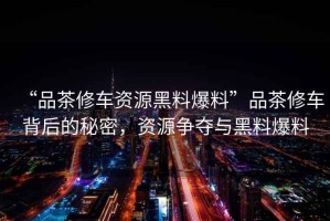 “品茶修車資源黑料爆料”品茶修車背后的秘密，資源爭奪與黑料爆料