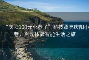 “慶陽100元小巷子”科技照亮慶陽小巷，百元體驗智能生活之旅