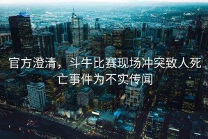 官方澄清，斗牛比賽現場沖突致人死亡事件為不實傳聞