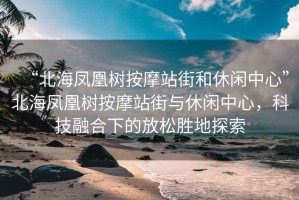 “北海鳳凰樹按摩站街和休閑中心”北海鳳凰樹按摩站街與休閑中心，科技融合下的放松勝地探索
