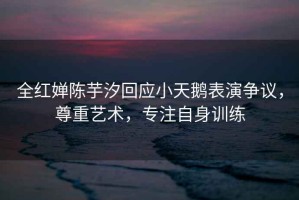 全紅嬋陳芋汐回應(yīng)小天鵝表演爭(zhēng)議，尊重藝術(shù)，專(zhuān)注自身訓(xùn)練