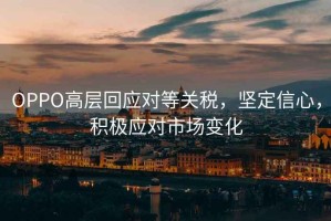 OPPO高層回應對等關稅，堅定信心，積極應對市場變化