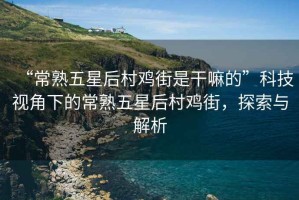 “常熟五星后村雞街是干嘛的”科技視角下的常熟五星后村雞街，探索與解析