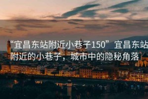“宜昌東站附近小巷子150”宜昌東站附近的小巷子，城市中的隱秘角落