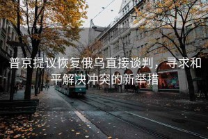 普京提議恢復(fù)俄烏直接談判，尋求和平解決沖突的新舉措